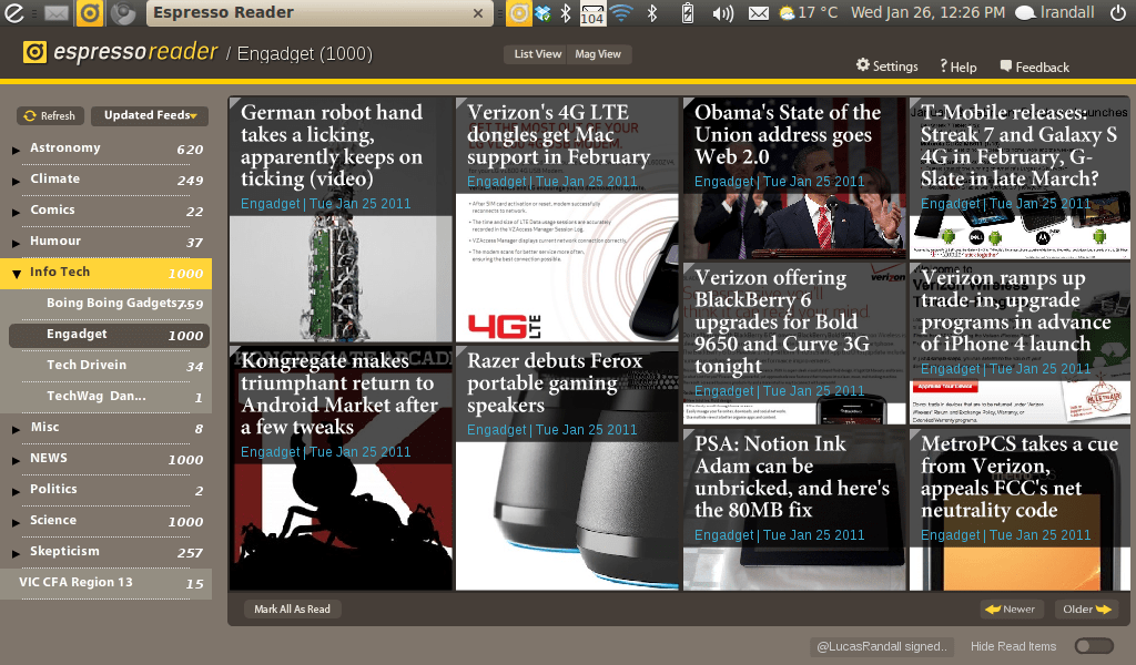 Espresso Magazine View